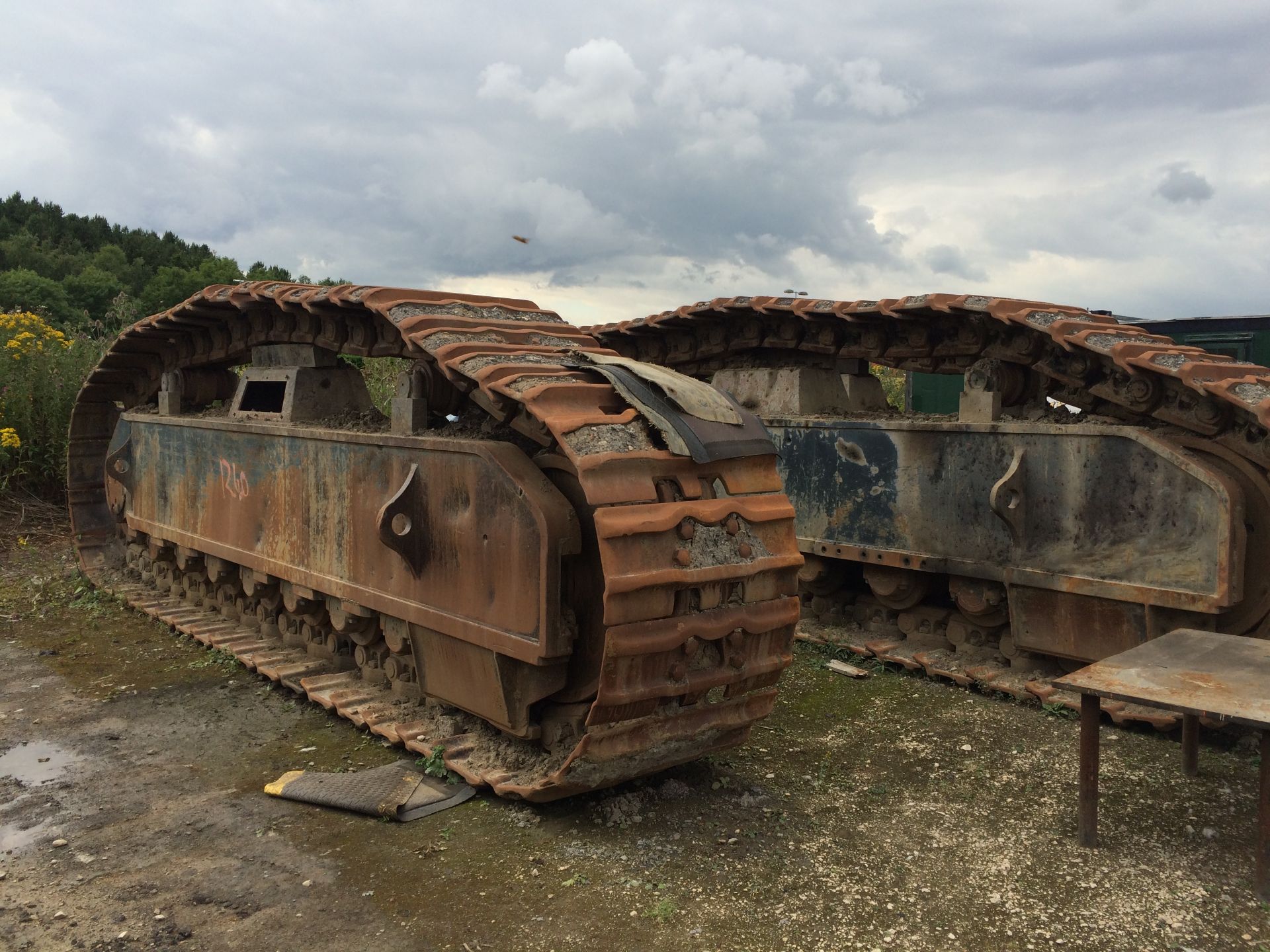 O&K RH120 360° Tracked Face Shovel, serial no. 7287, year of manufacture 1996 (dismantled for - Image 4 of 10