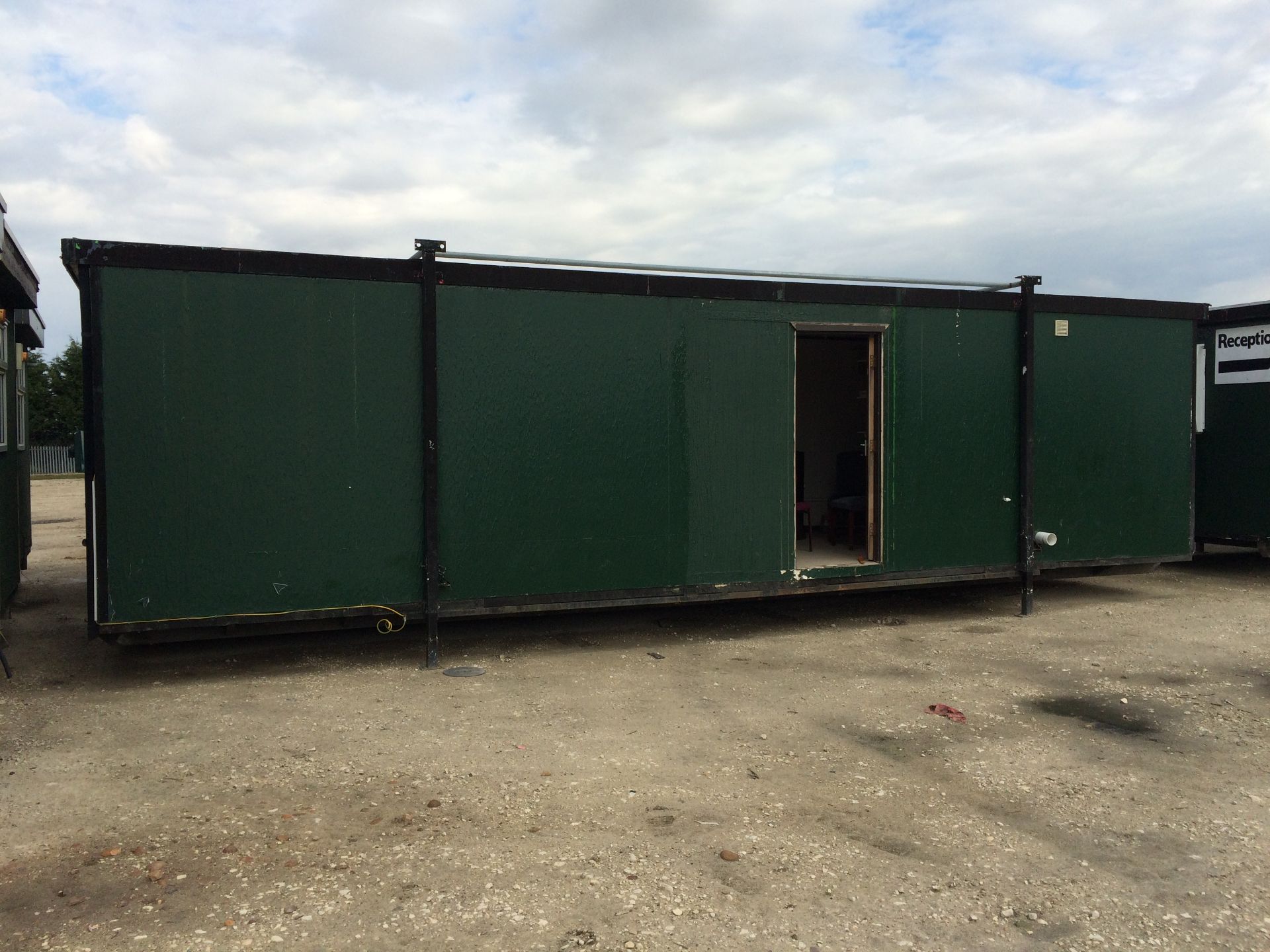 32ft Jack Leg Fibre Clad Modular Office Unit, with toilet and shower (plant no. SP397) Situated At