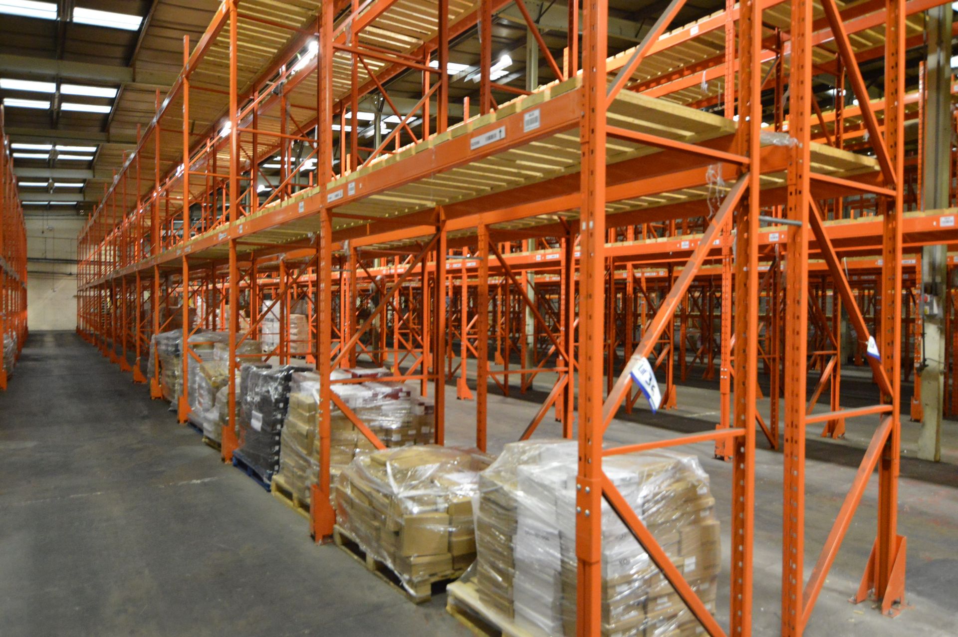Redirack SD 2.50 DOUBLE SIDED 30 BAY MAINLY TWO TIER PALLET RACK, each run approx. 41m x 1m x 5.4m - Image 2 of 4