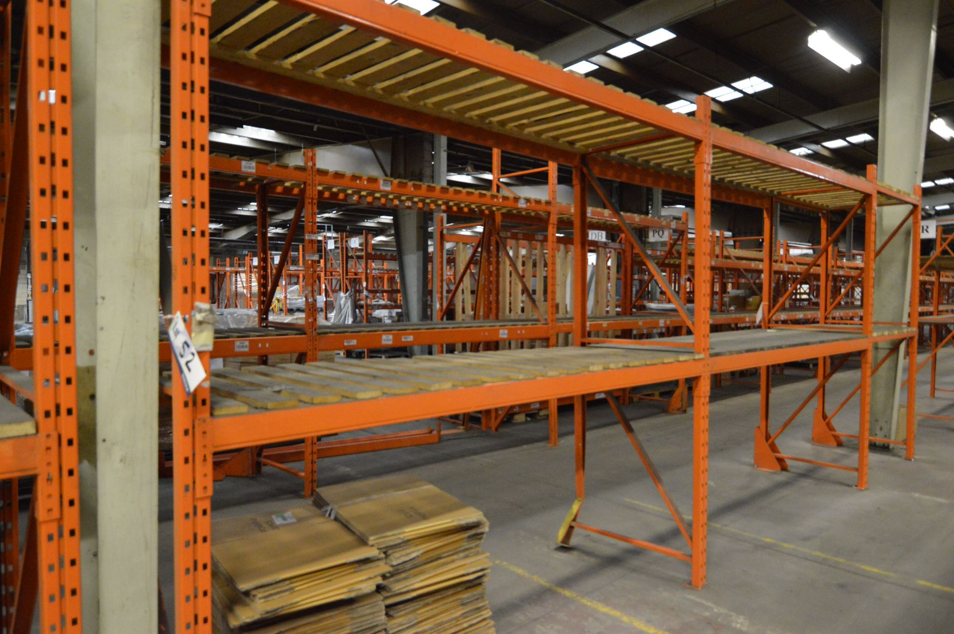 Redirack SD170 Single Sided Three Bay Two Tier Pallet Rack, approx. 7m long x 900mm x 2.7m high, - Image 2 of 2