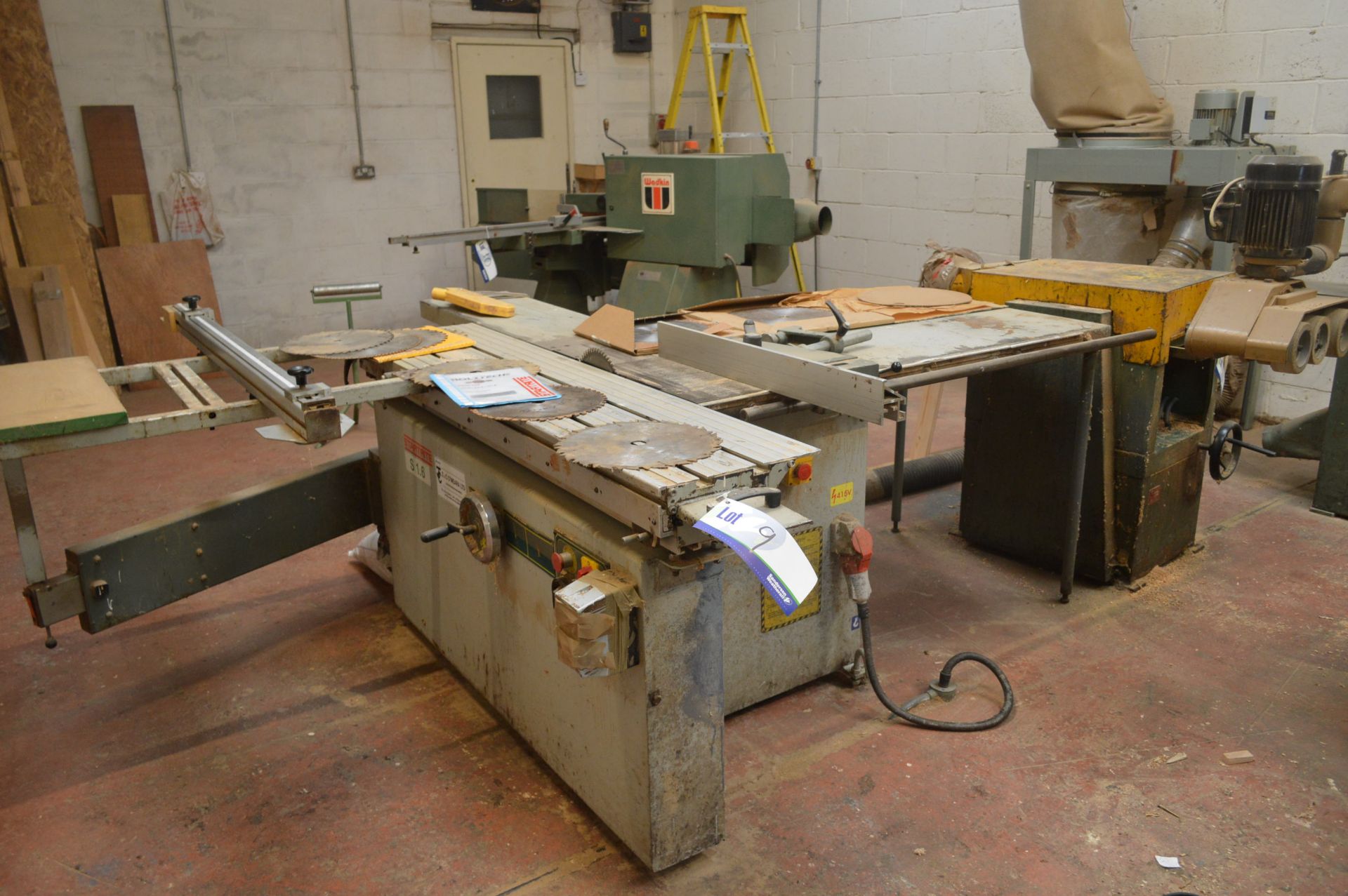 Startrite S1.6 310mm dia. PANEL SAW, with scoring blade, fixed table & sliding table and spare saw