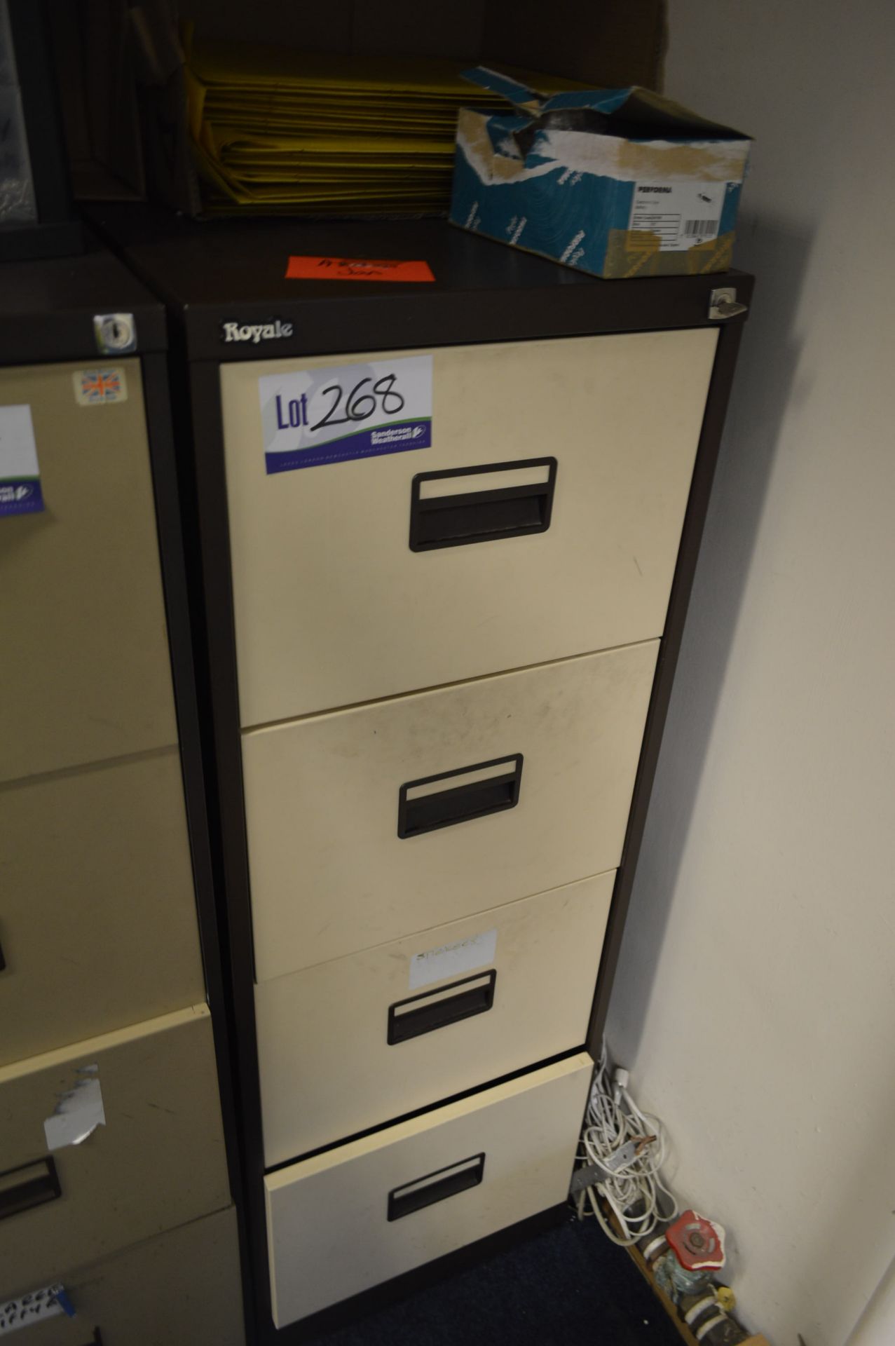 Royale Steel Four Drawer Filing Cabinet (reserve removal to week commencing 4 January 2016)