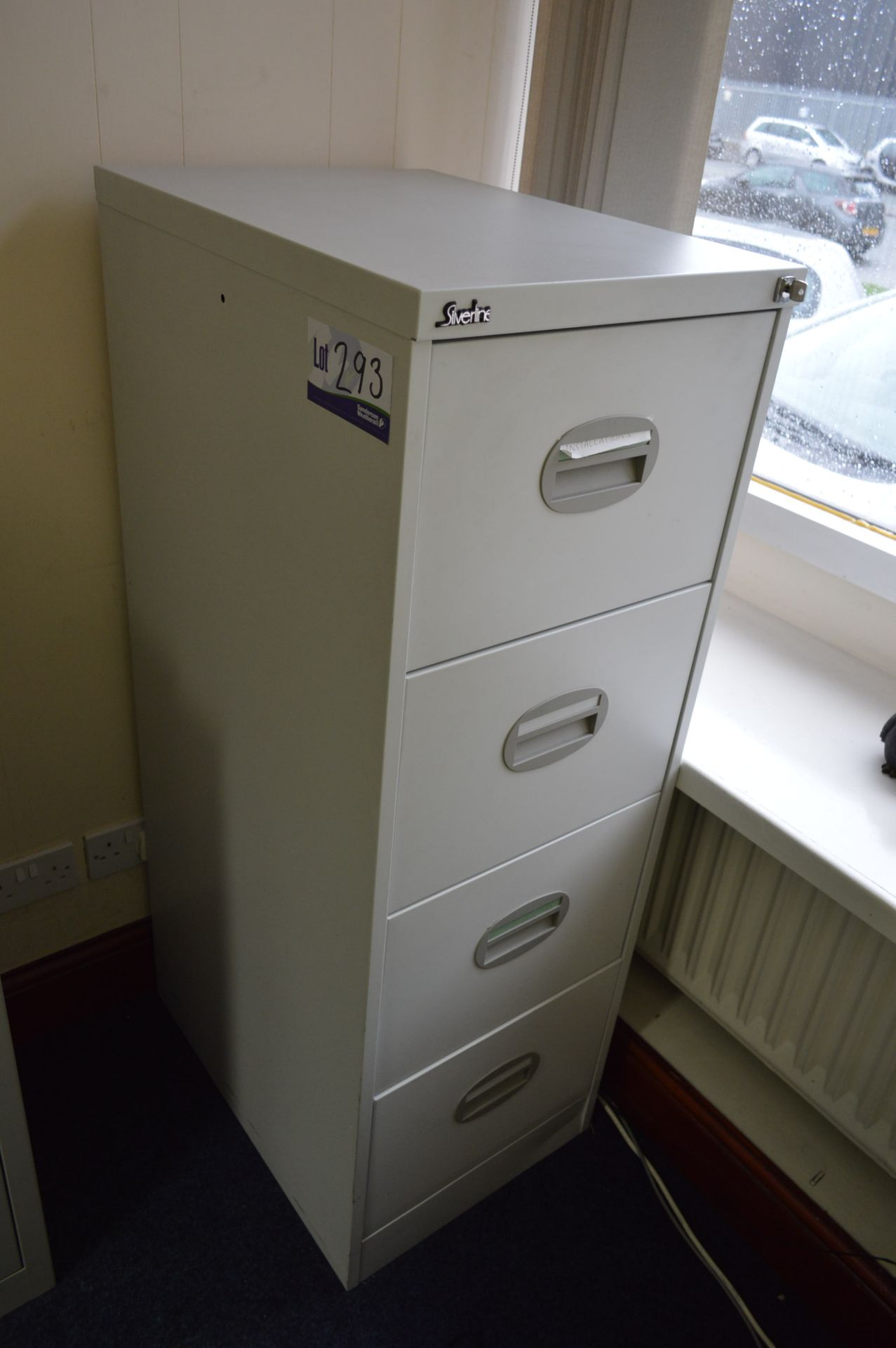 Silverline Steel Four Drawer Filing Cabinet (reserve removal to week commencing 4 January 2016)