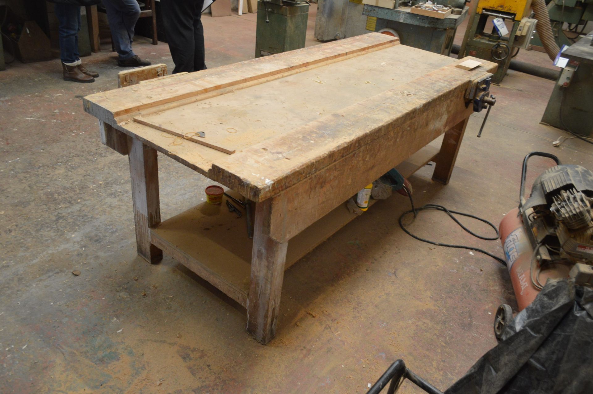 Double Sided Joiners Bench, fitted two joiners vices, (Offered for sale on behalf of a private - Image 2 of 3