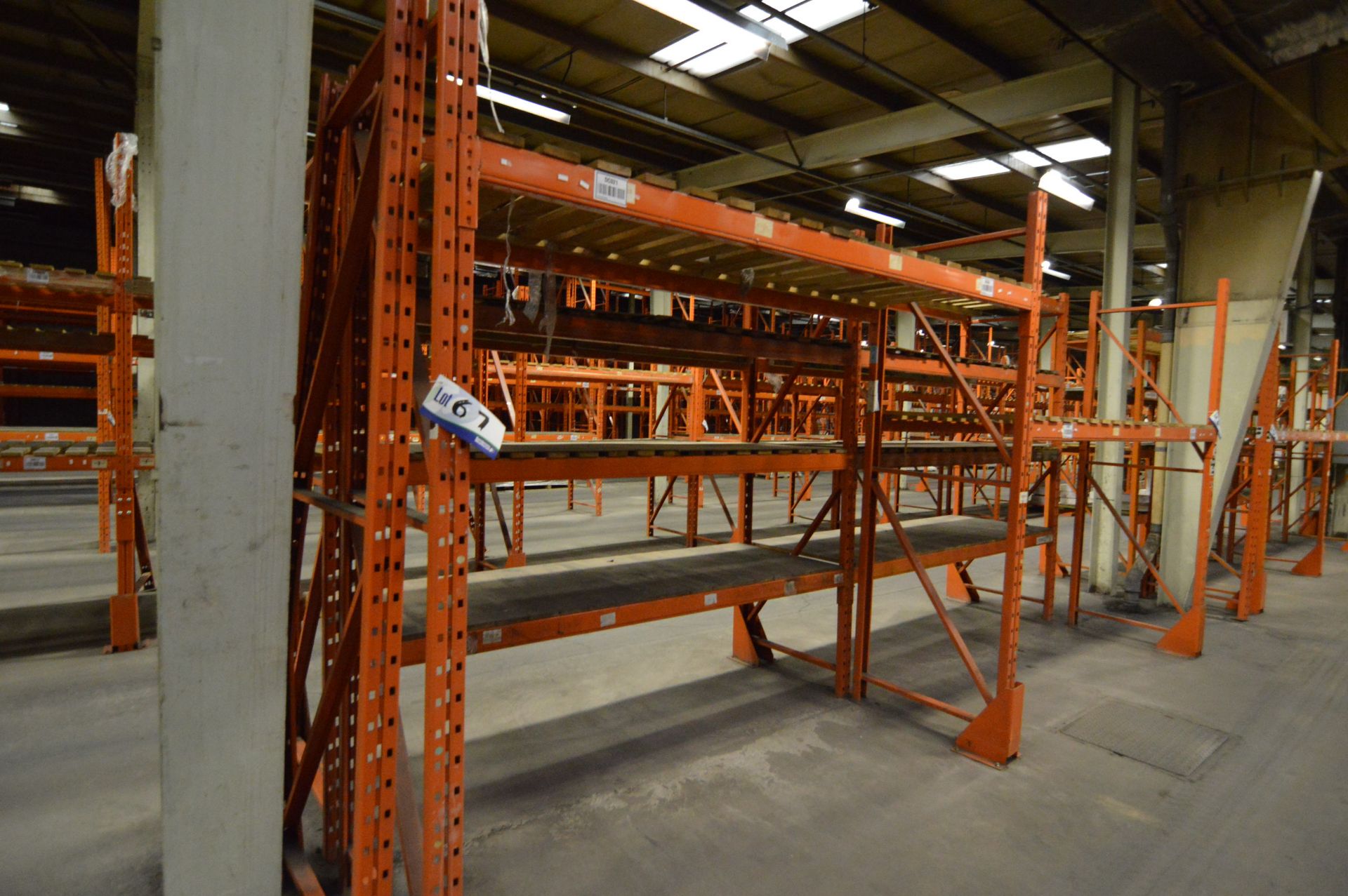 Redirack SD1.70 Single Sided Two Bay Single Tier Pallet Rack, approx. 5.5m long x 900mm x 2.7m high, - Image 2 of 2