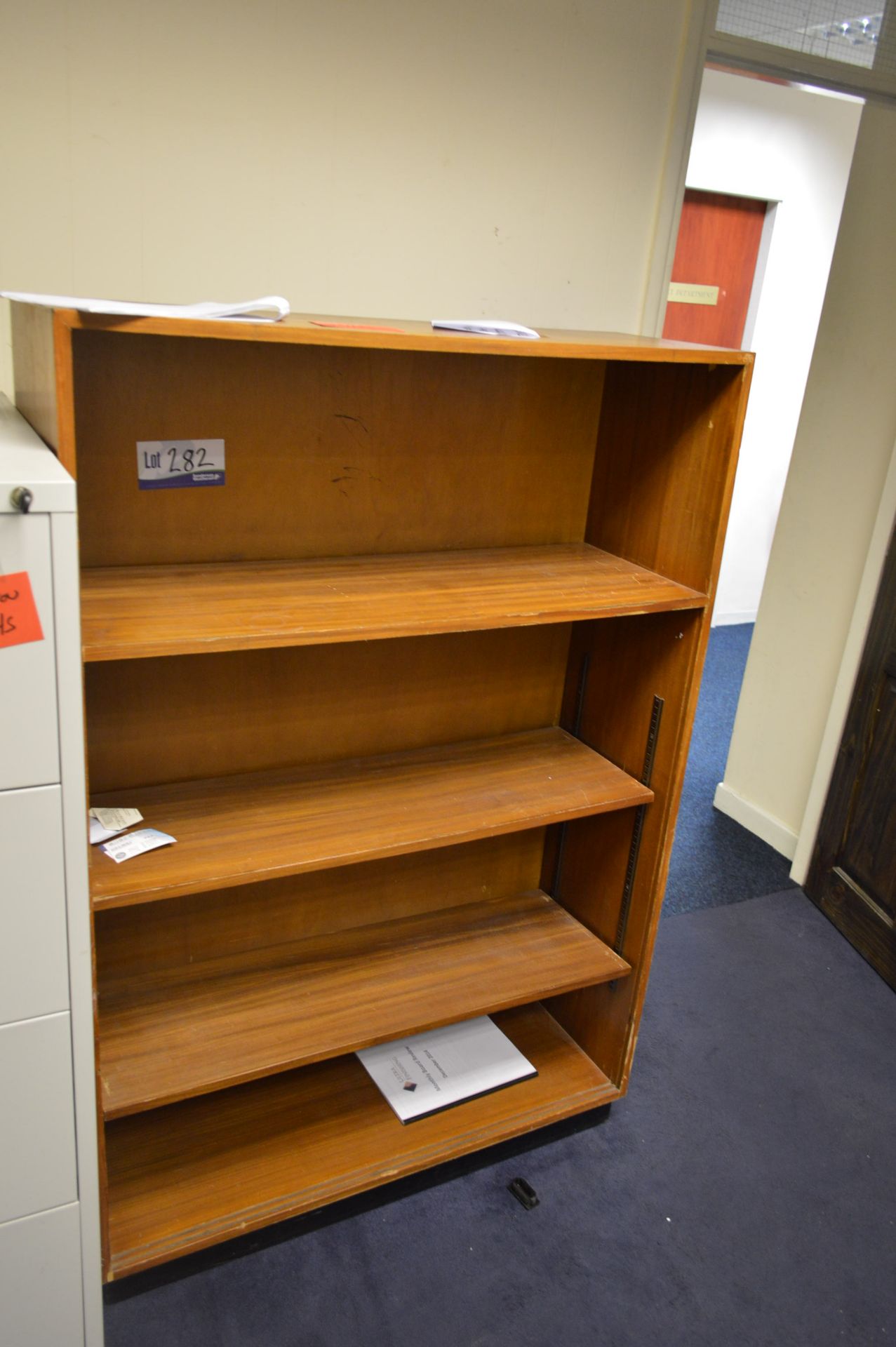 Four Shelf Wood Bookcase