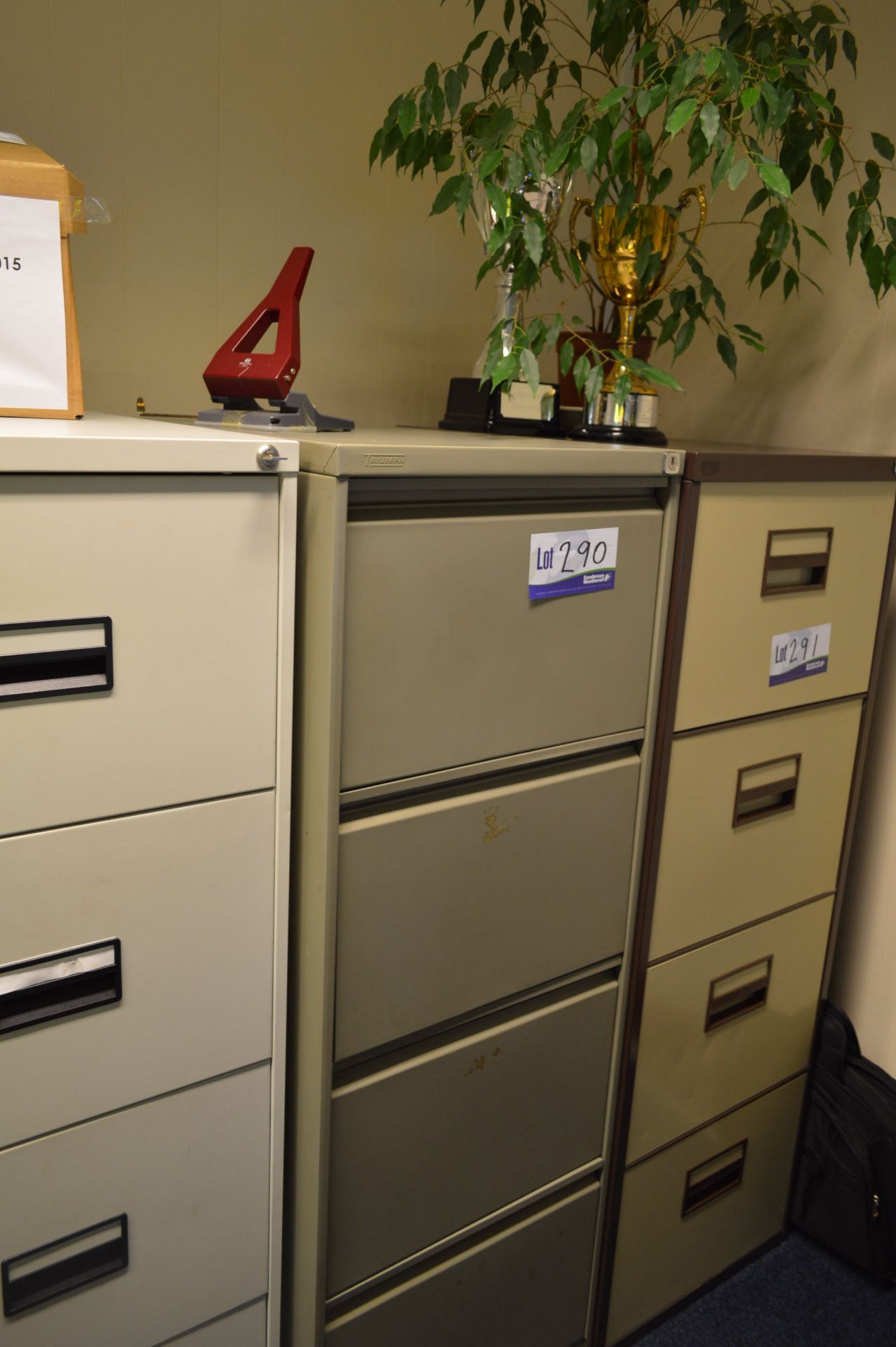 Triumph Steel Four Drawer Filing Cabinet (reserve removal to week commencing 4 January 2016)