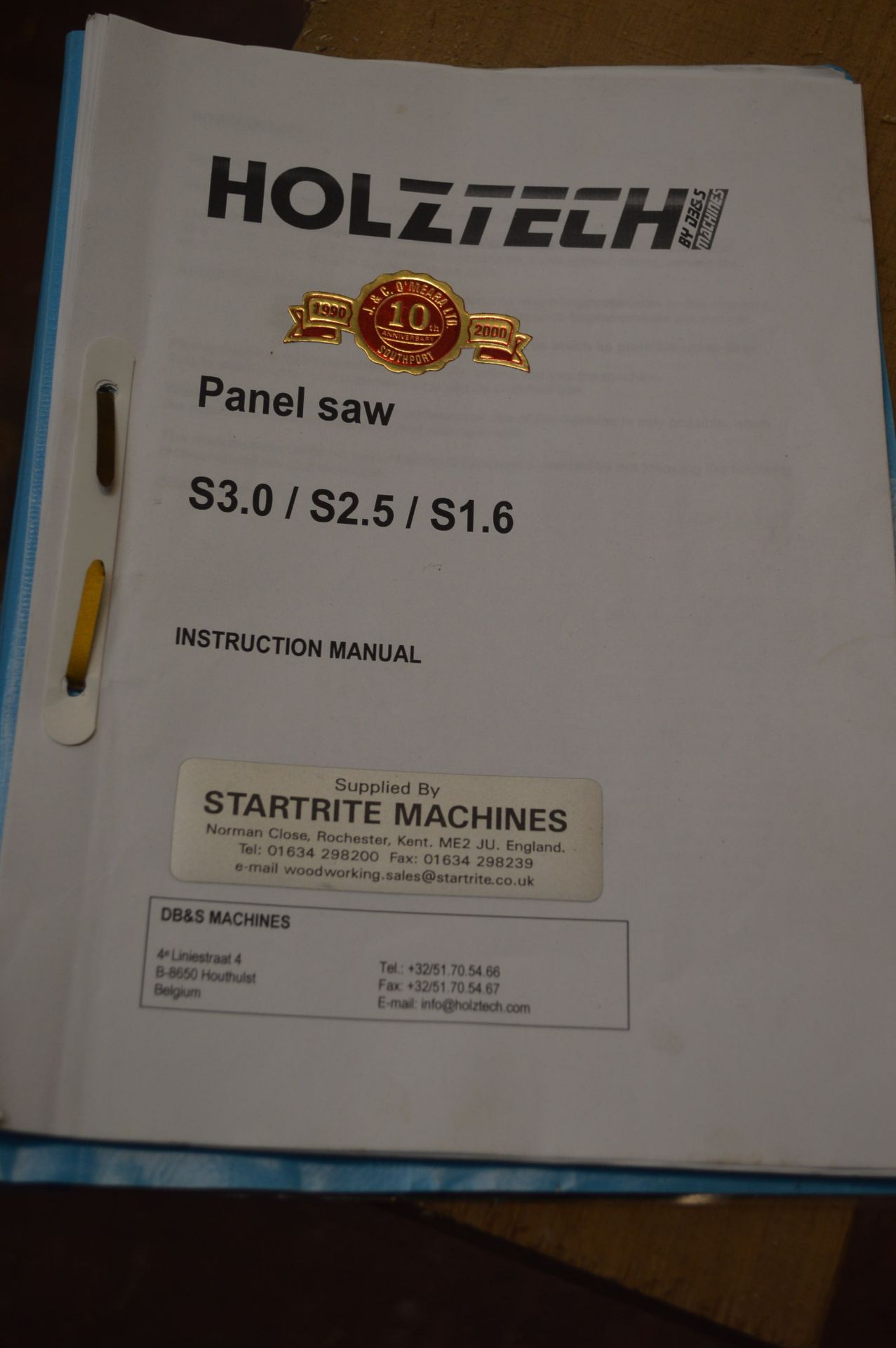 Startrite S1.6 310mm dia. PANEL SAW, with scoring blade, fixed table & sliding table and spare saw - Image 5 of 6