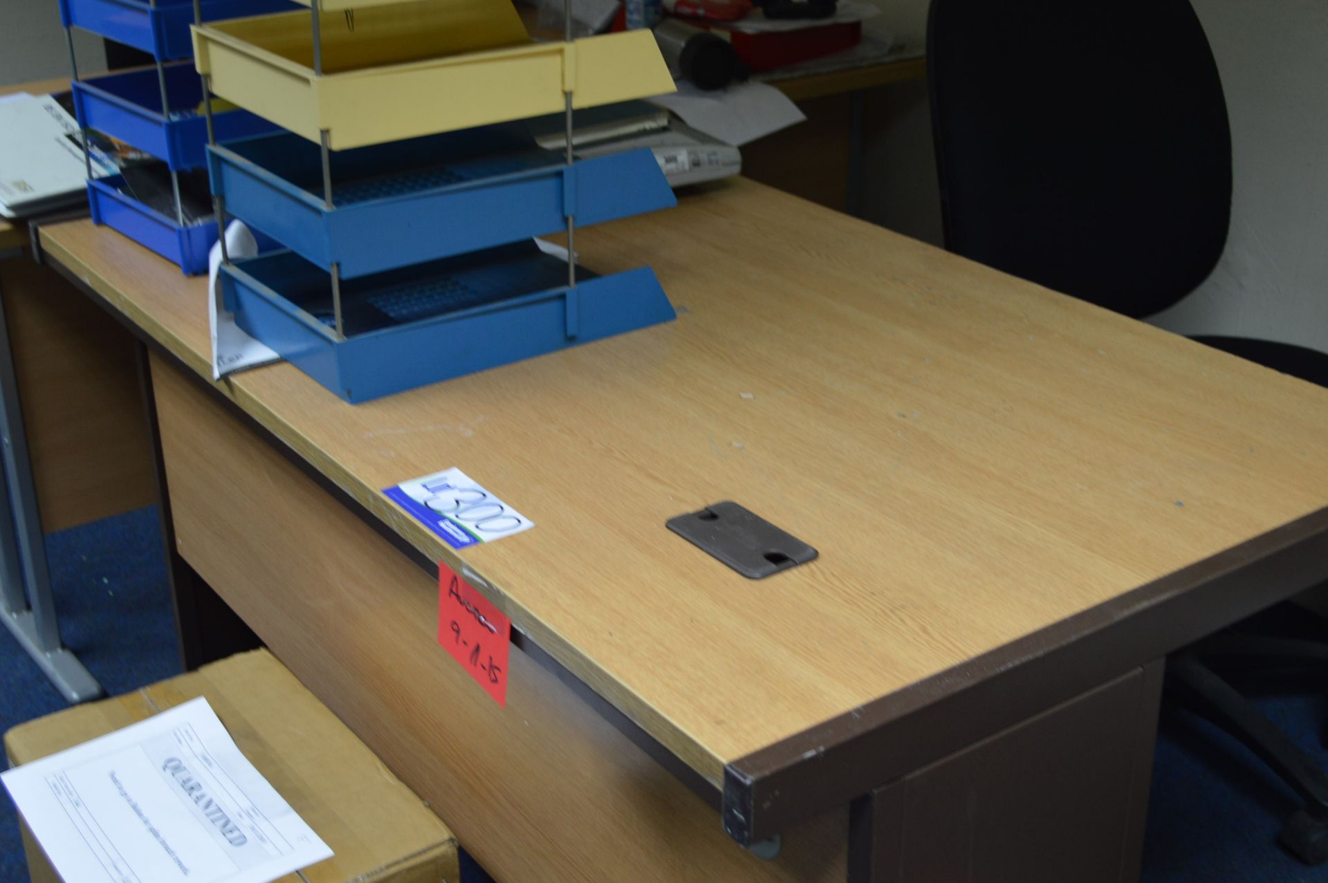 Four Mainly Single Pedestal Desks (reserve removal to week commencing 4 January 2016)