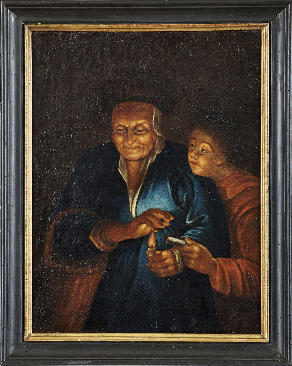 Van Schalcken, Godfried - in der Art von Im Kerzenschein (Made/Nordbrabant 1643-1706 Den Haag)