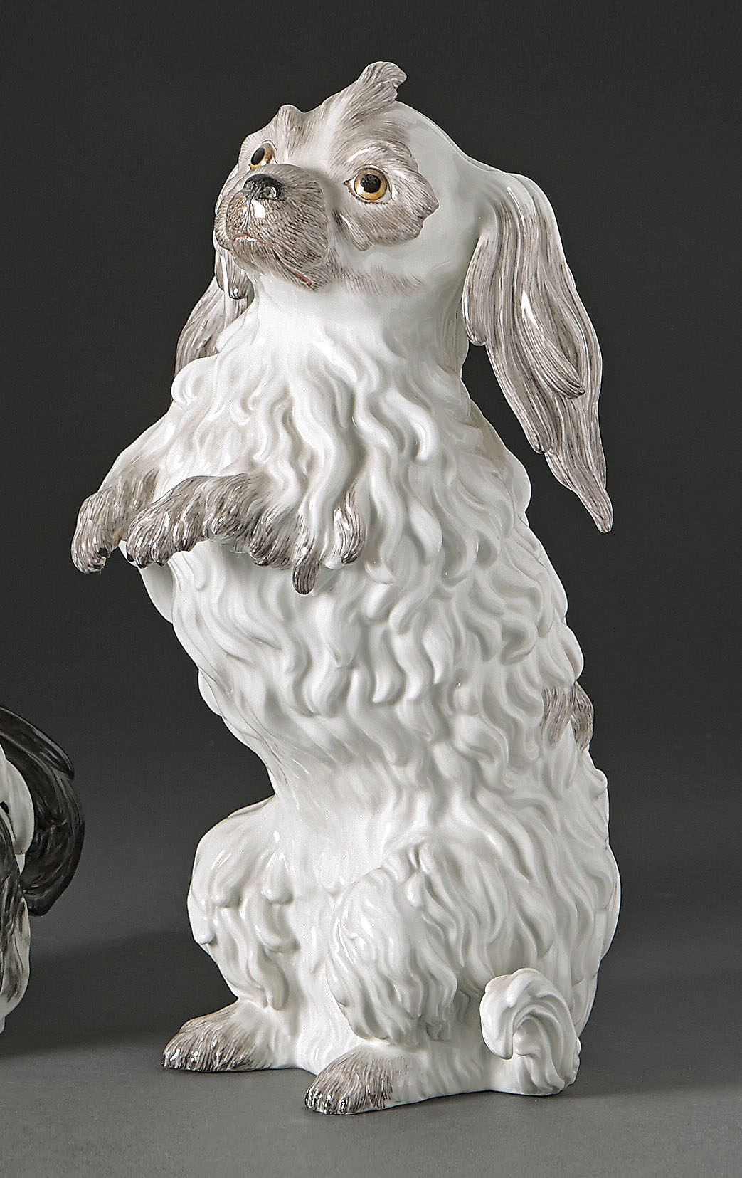 Bologneser Hund, Männchen machend Meissen, 20. Jh. Nach einem Modell von Johann Joachim Kändler um