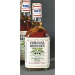 De Luxe Bourbon Whiskey Federal Reserve, Green Label - 1950 In 0,7 l Flasche, ungeöffnet m.