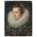 Frans Pourbus der Jüngere (Nachfolger), Bildnis der Isabella Clara Eugenia (1566-1633) von