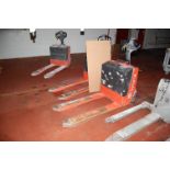 Toyota Model #7HBW23 Electric Pallet Jack, Rated 4500 lb. Capacity, Serial #31993