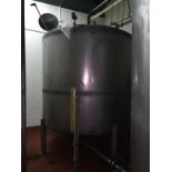 Approx 2500 Gallon Single Wall Stainless Hamilton Tank