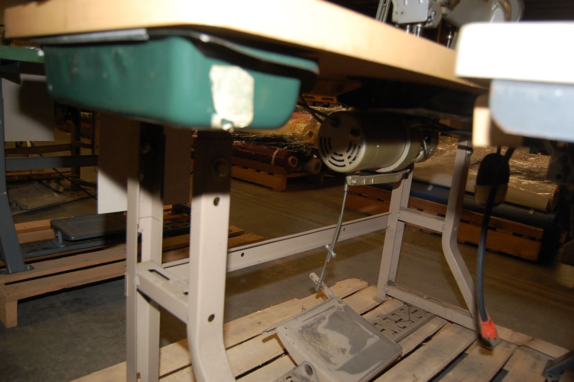 Juki Model #LU-562 Sewing Machine Mounted on Bench, Serial #4562-04336 - Image 2 of 2