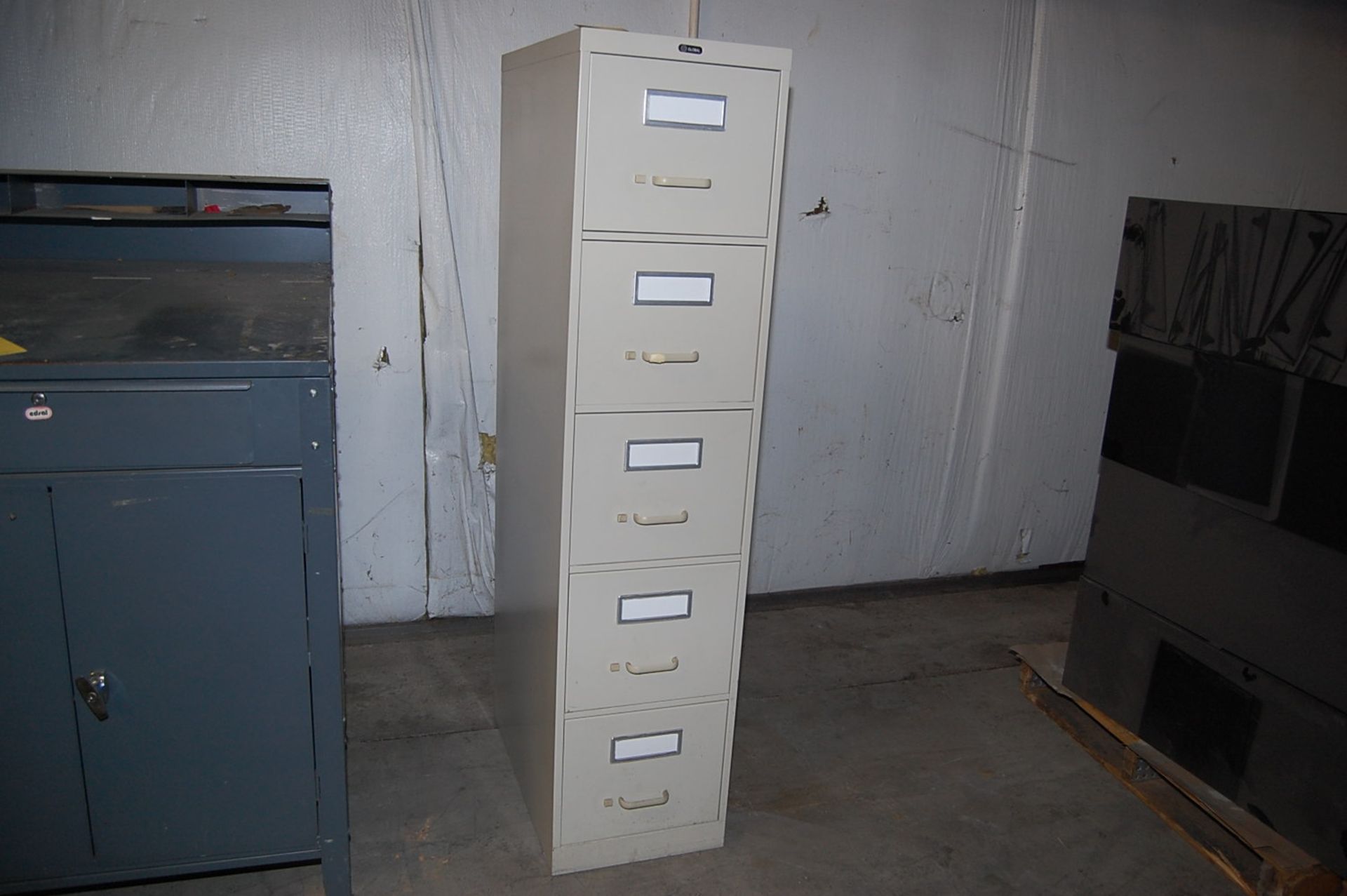 Global 5-Drawer Vertical File Cabinet