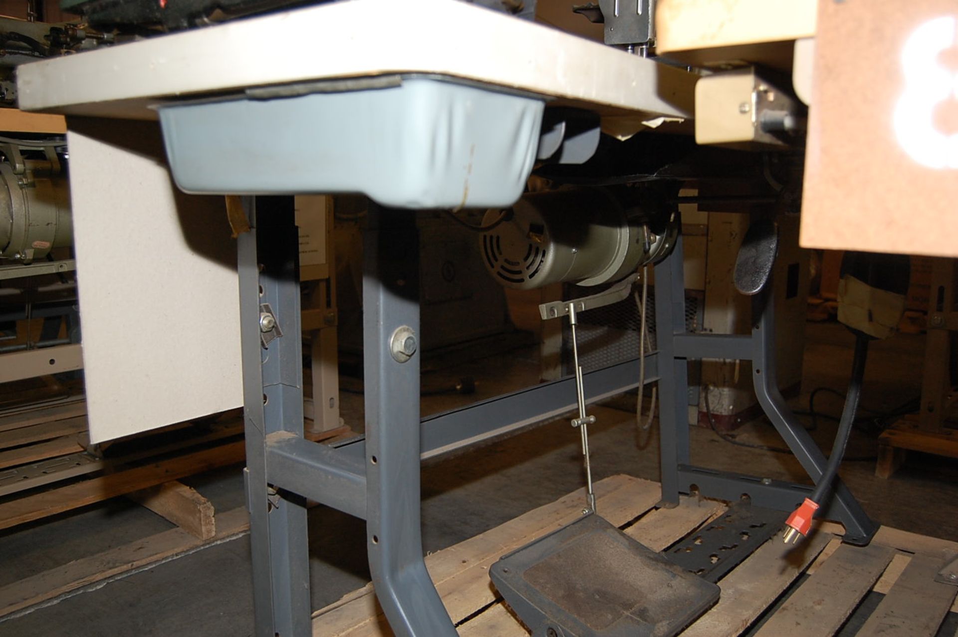 Juki Type #LU-562-E Sewing Machine, Mounted on Bench, SN 562-E-27901 - Image 2 of 2