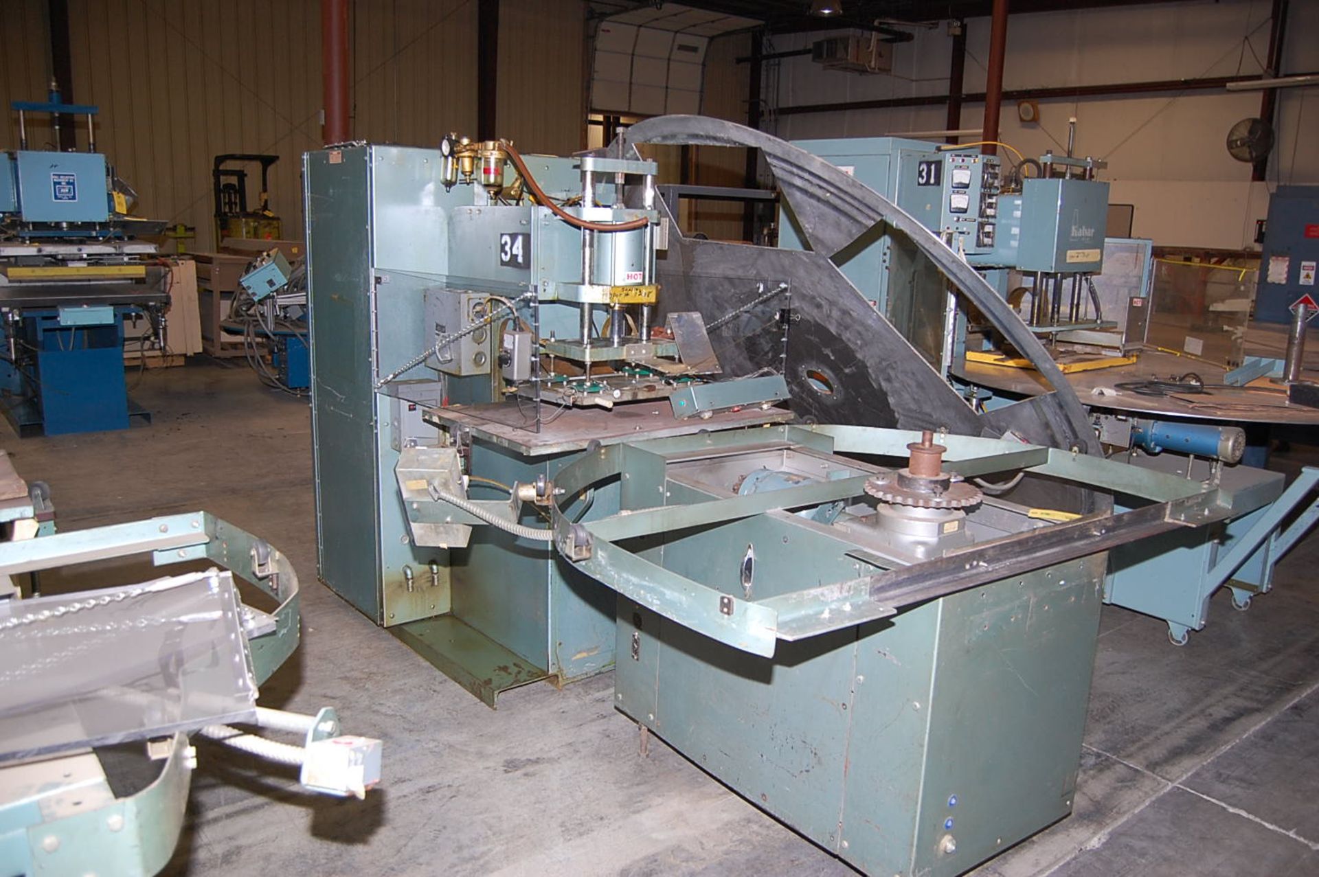 Faratron Model #6FPS-FF2 Sealing Press, Heated Platen, Includes Faratron Motorized Rotary Table,