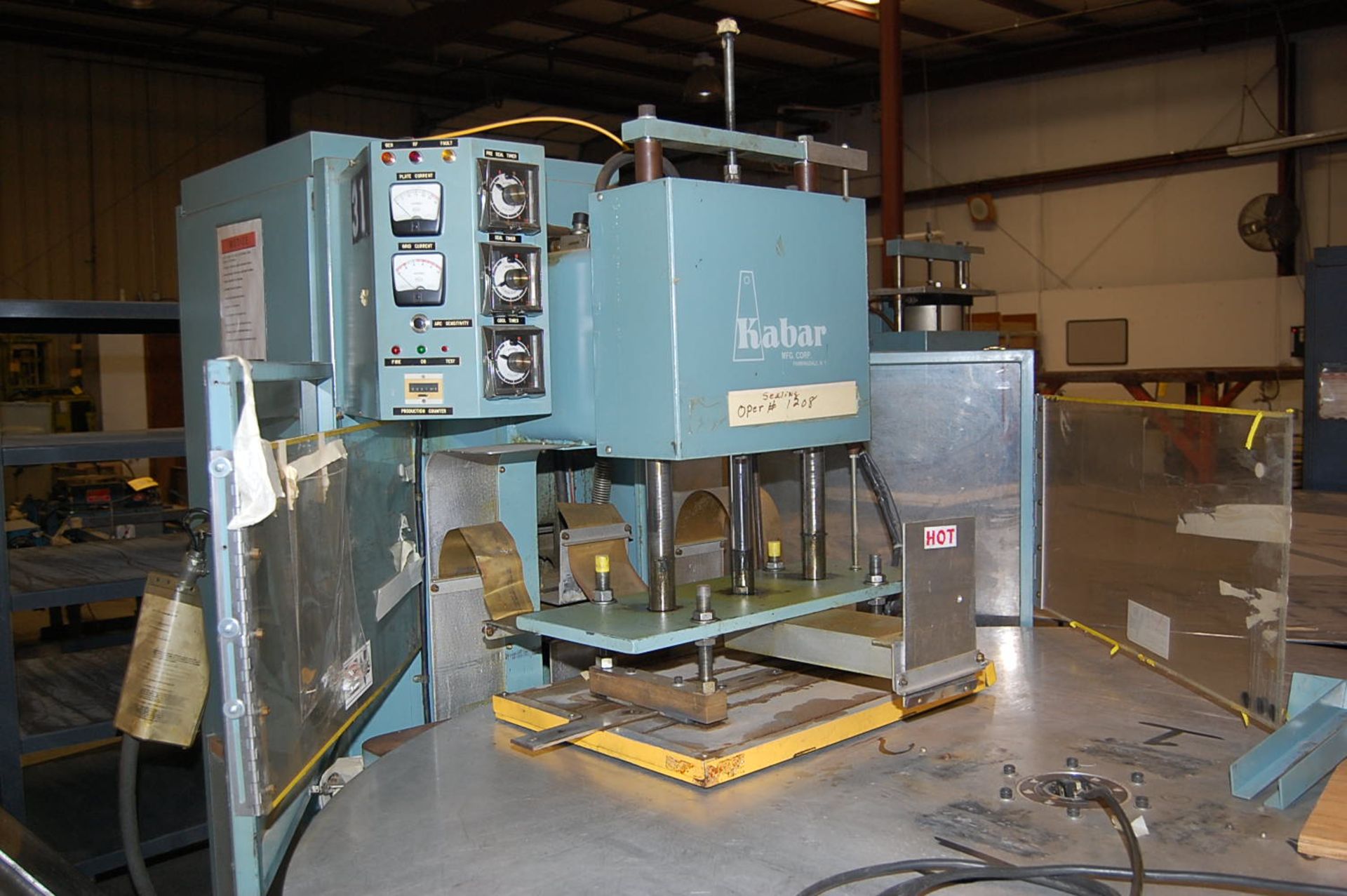 Kabar DH Series 10 KW Pneumatic Sealing Press, 72 in. Diameter Motorized Rotary Table, Serial # - Image 2 of 2