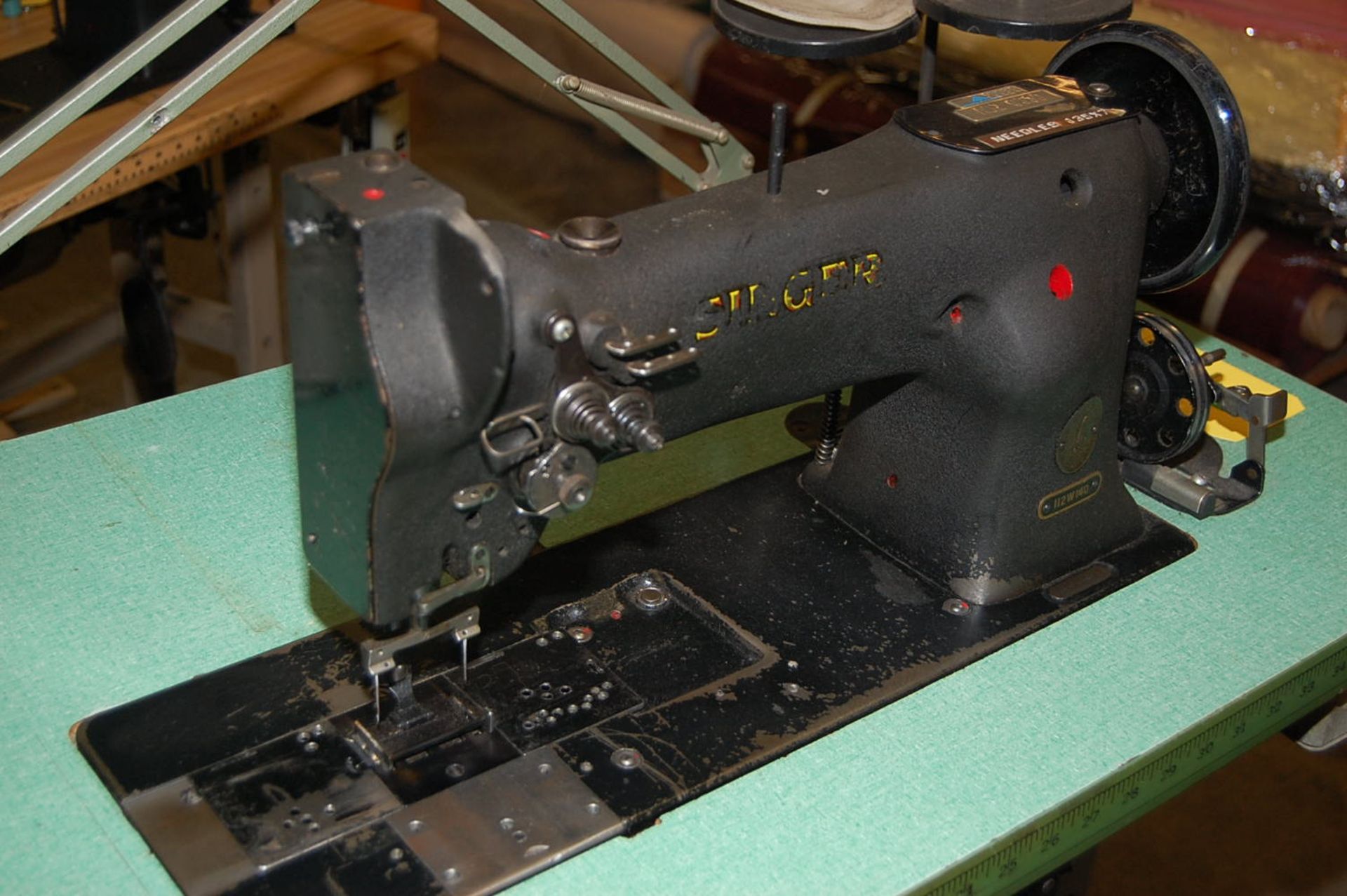 Singer Model #112W140 Sewing Machine Mounted on Bench, Serial #W941627 - Image 2 of 2