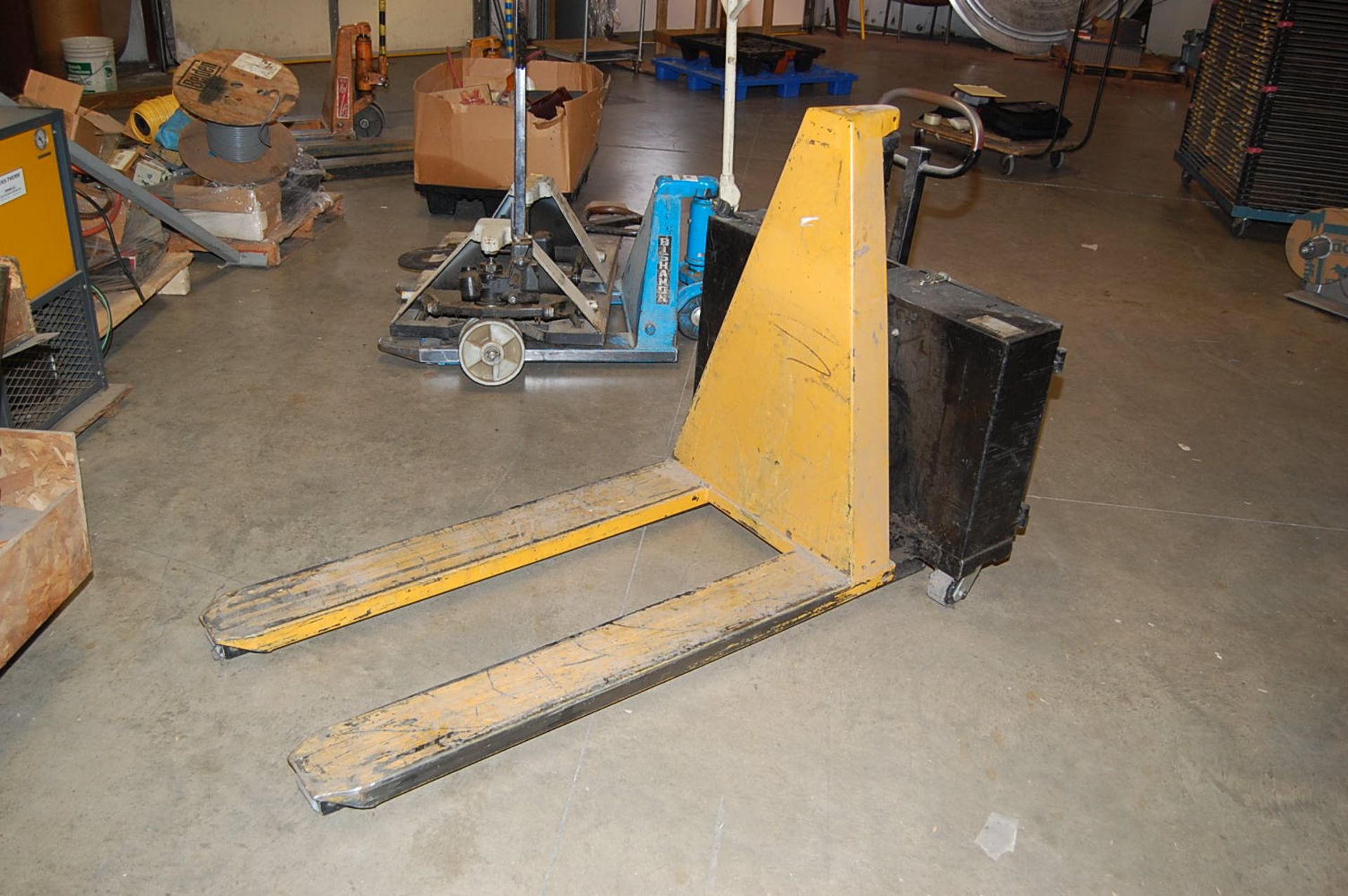 Lift-Rite Model #H-25-E Electric Pallet Jack, Rated 2500 lbs. Capacity, 12 Volt, SN 1030