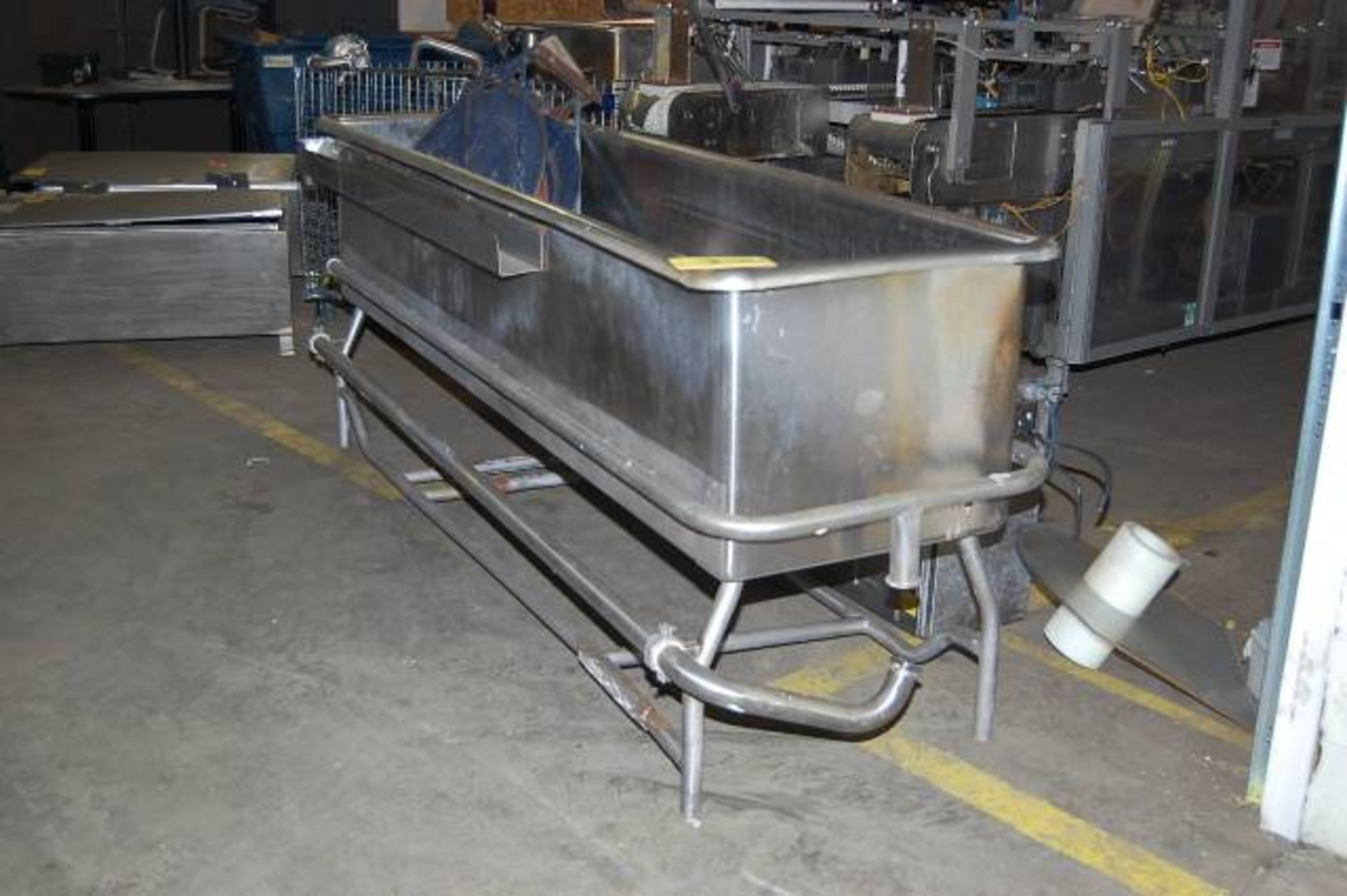 Stainless Steel Open Tank, Approx. 102 in. x 22 in. x 24 in., Spray Nozzles, SS Leg Base - Image 4 of 4