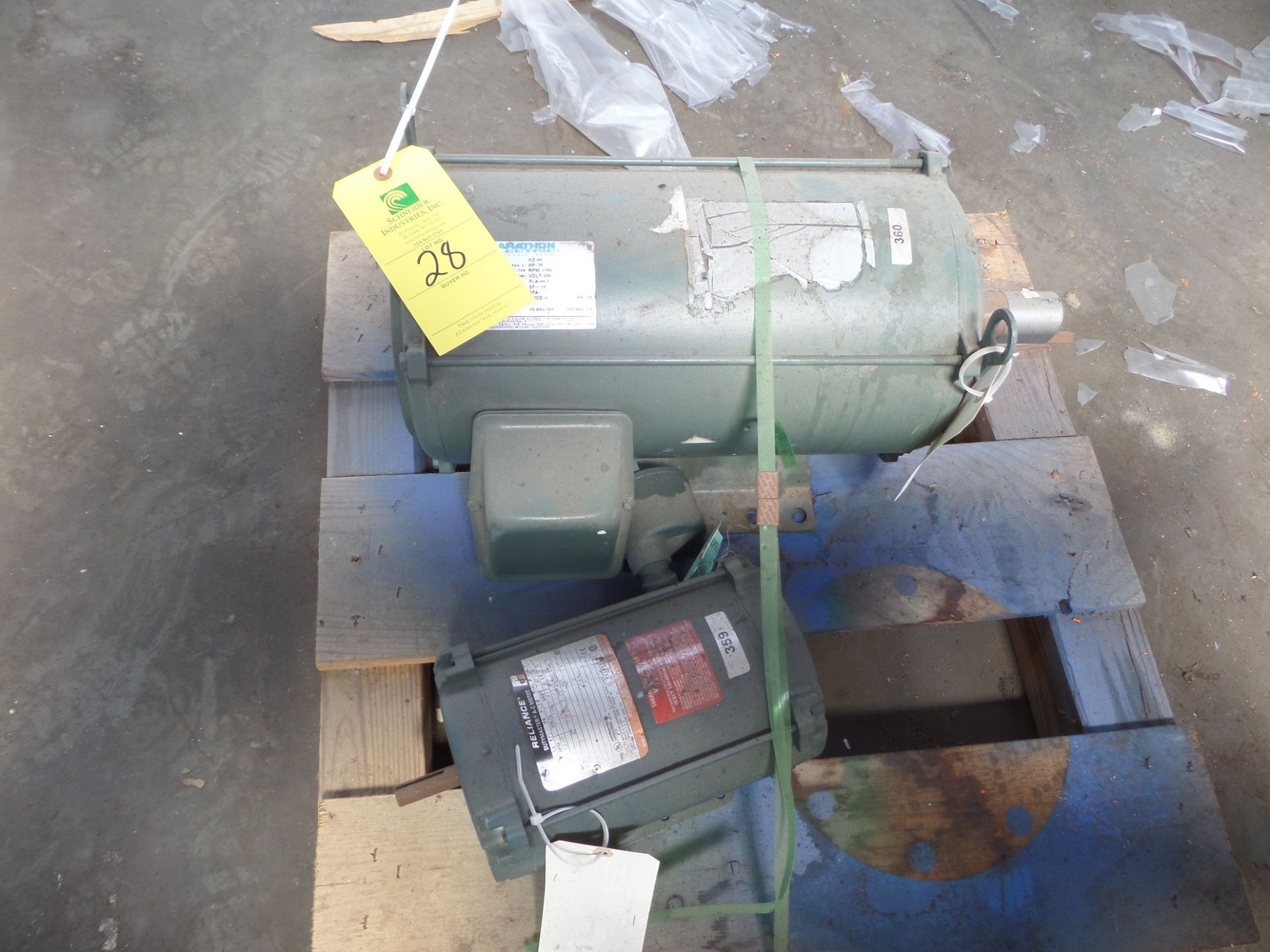 (2) AC ELECTRIC MOTORS