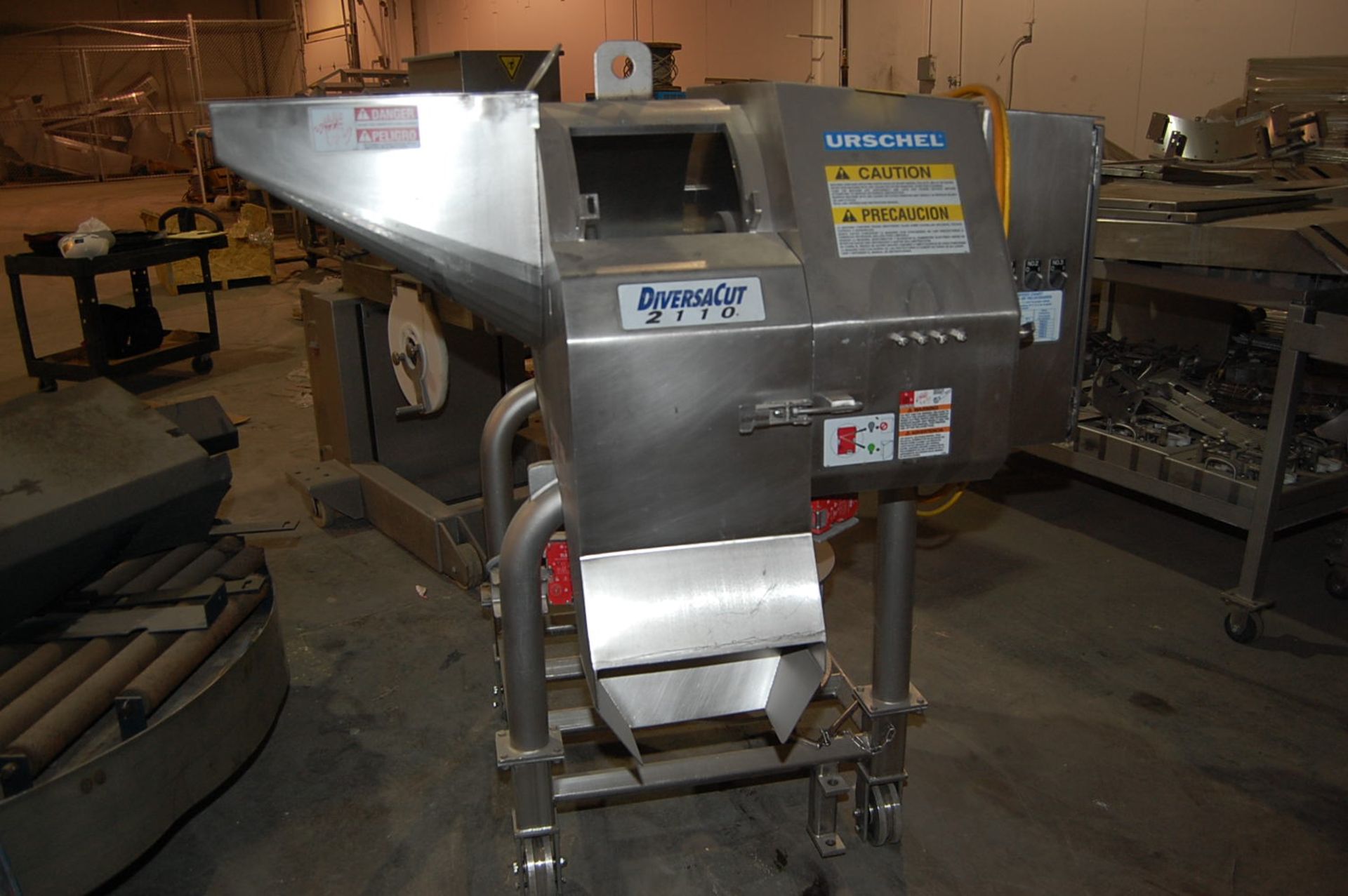 Urschel Model # Diversacut 2110 Food Processing/Dicing Machine, SS 4-Wheel Base - Machined to Run on