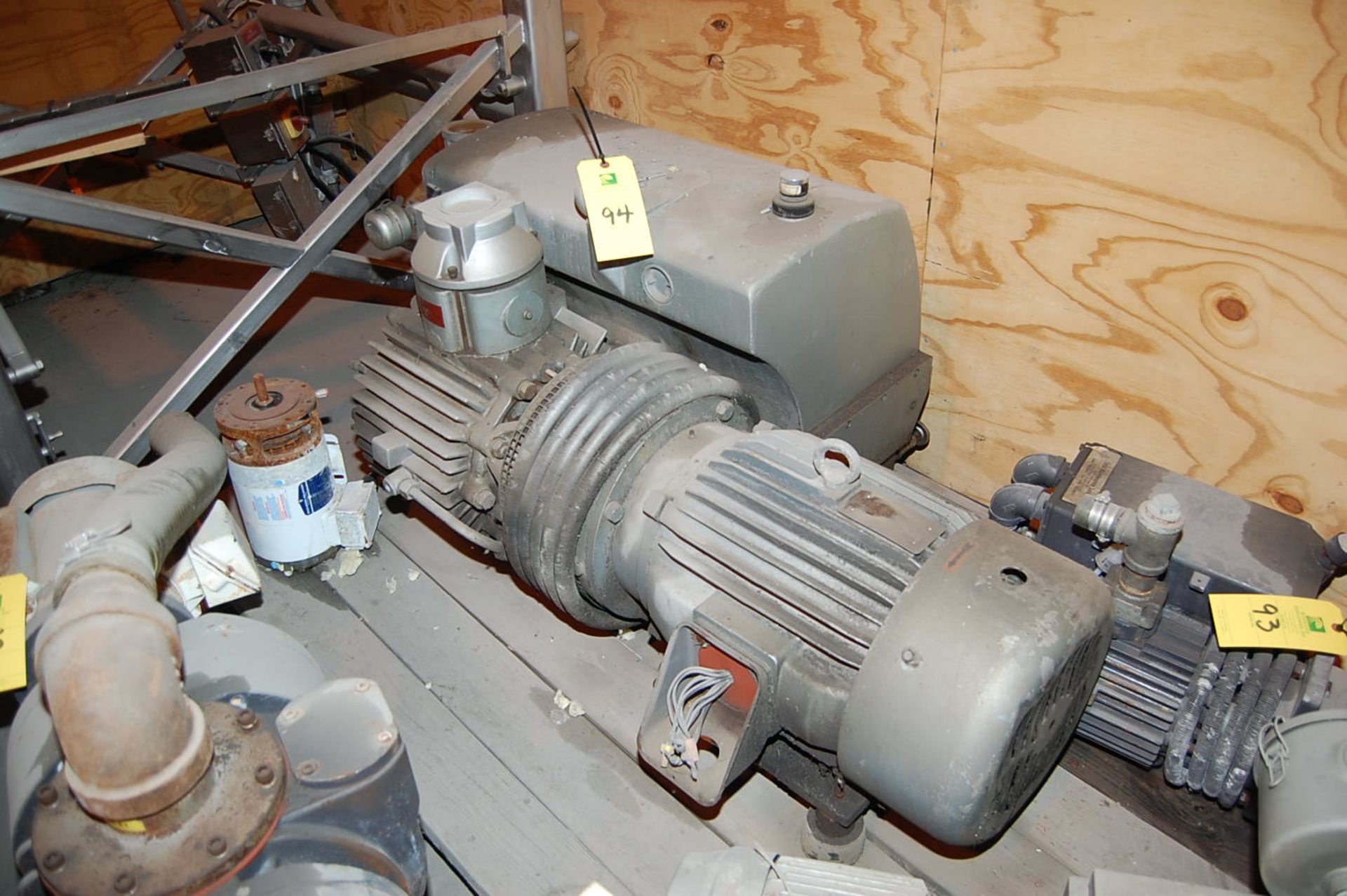 Vacuum Pump, 20 HP Motor, 230/460 Volt Rigging fee: $75