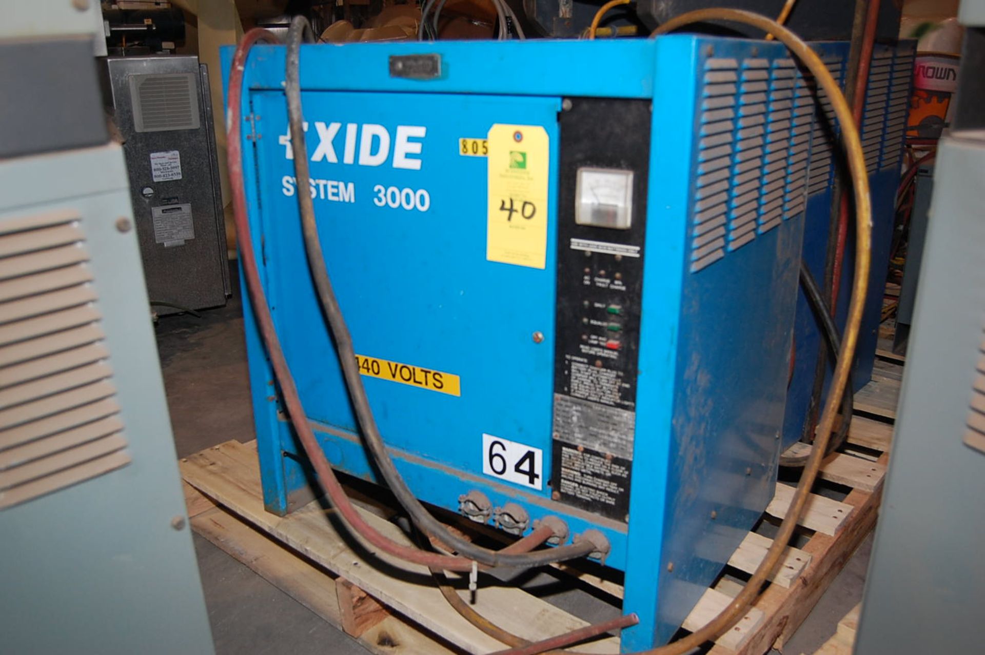 Exide System 3000 Electric Battery Charger, Rated 6 Cell/12 Volt Rigging fee: $25