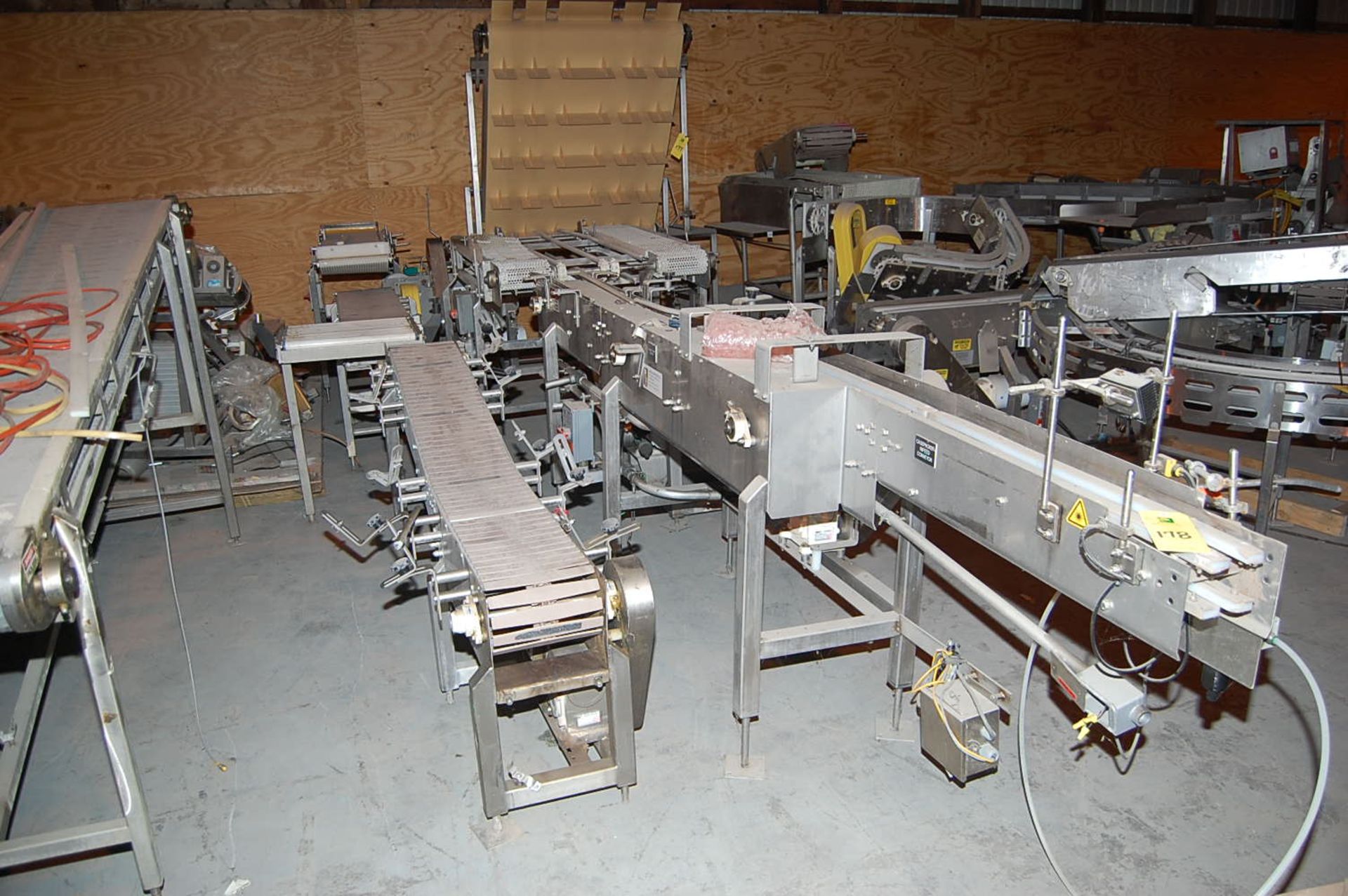 (8) Conveyor Sections, Various Length/Width Rigging fee: $100