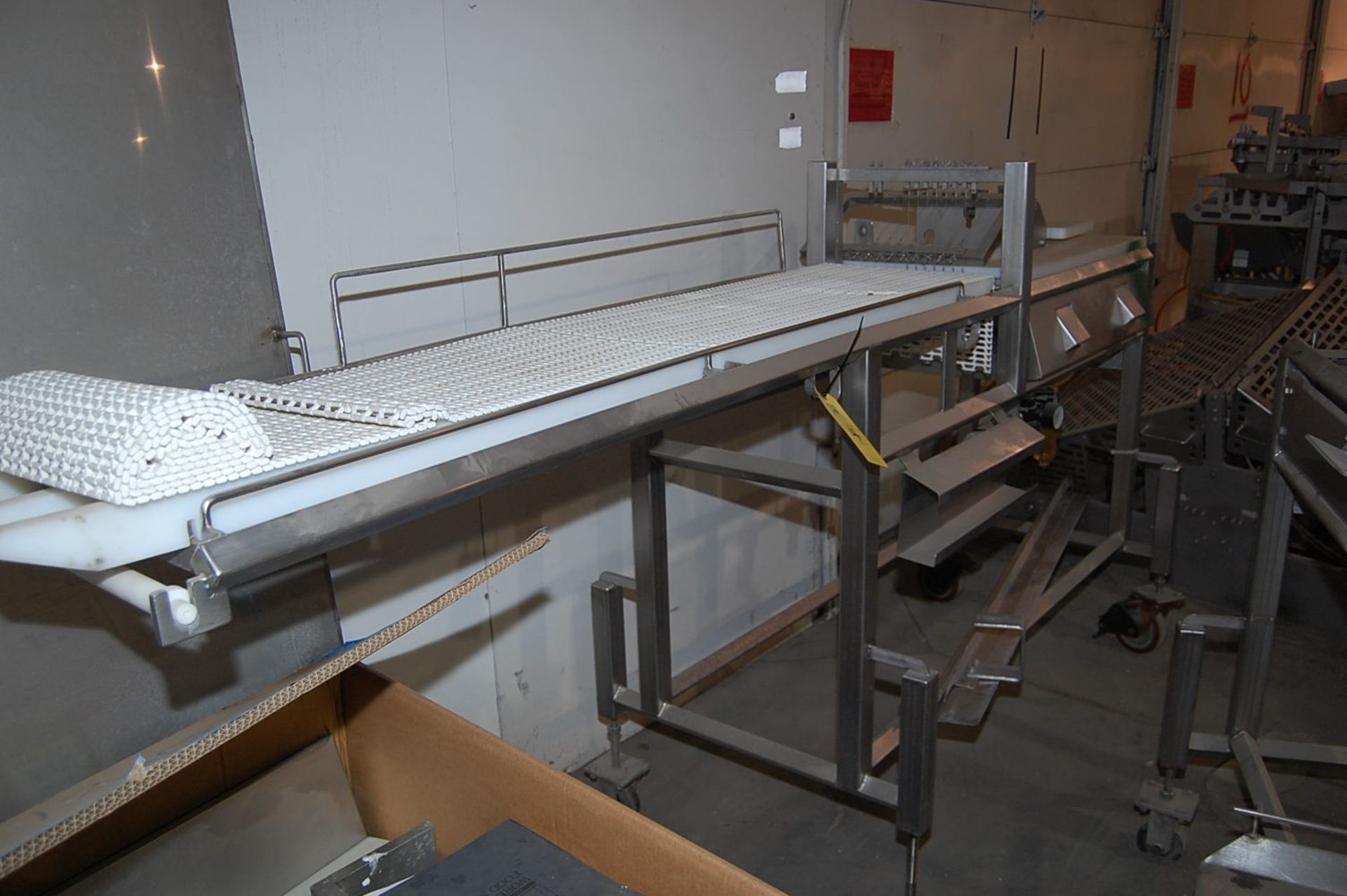 Motorized Belt Conveyor, 16 in. Wide x 72 in. Length, Fractional HP SS Motor, Stainless Steel Base