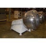 Pan - Stainless Steel Polishing Pan, 24 in. Opening, 48 in. Diameter, 3 HP Geared Motor, 220/440