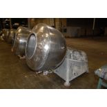 Pan-Stainless Steel Polishing Pan, 24 in. Opening/48 in. Diameter, 3 HP Gear Motor, 220/440 Volt,