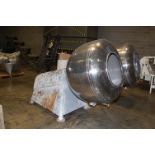 Pan - Stainless Steel Polishing Pan, 24 in. Opening x 48 in. Diameter, 3 HP Geared Motor, 220/440