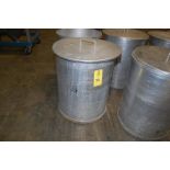 Aluminum Storage Bin, 24 in. Diameter x 29 in. Depth, Aluminum Lid