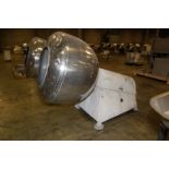 Pan - Stainless Steel Polishing Pan, 24 in. Opening, 48 in. Diameter, 3 HP Geared Motor, 220/440