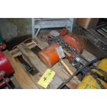Yale Electric Chain Hoist, Rated 1-Ton Capacity