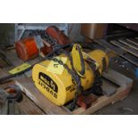 Budgit Electric Chain Hoist Rated 1/2 Ton Capacity