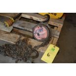 CM Manual Chain Hoist Rated 1/2 Ton Capacity