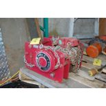 Chester ZLG Series Chain Hoist Rated 2-Ton Capacity, SN 2LG-2019