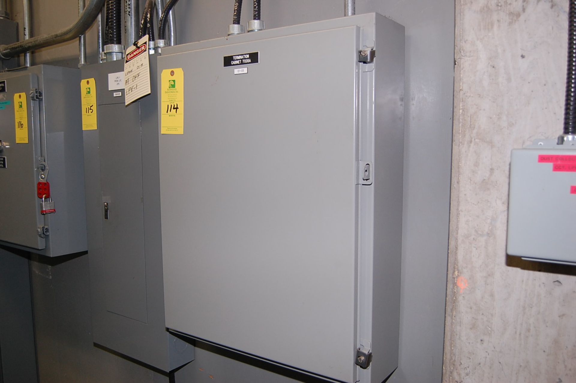 Electric Control Panel Box Termination Cabinet, ID #TCO5A. __$49___USD Rigging and Loading Cost will