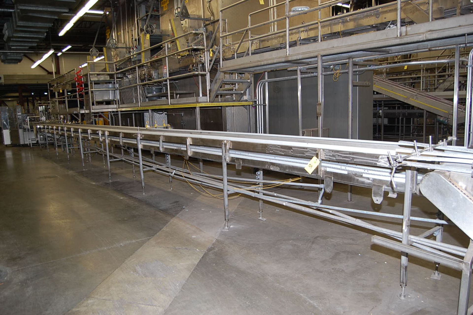 Garvey Conveyor - 3-Lane Poly Interlock Conveyor, SS Frame, 50 ft. Length