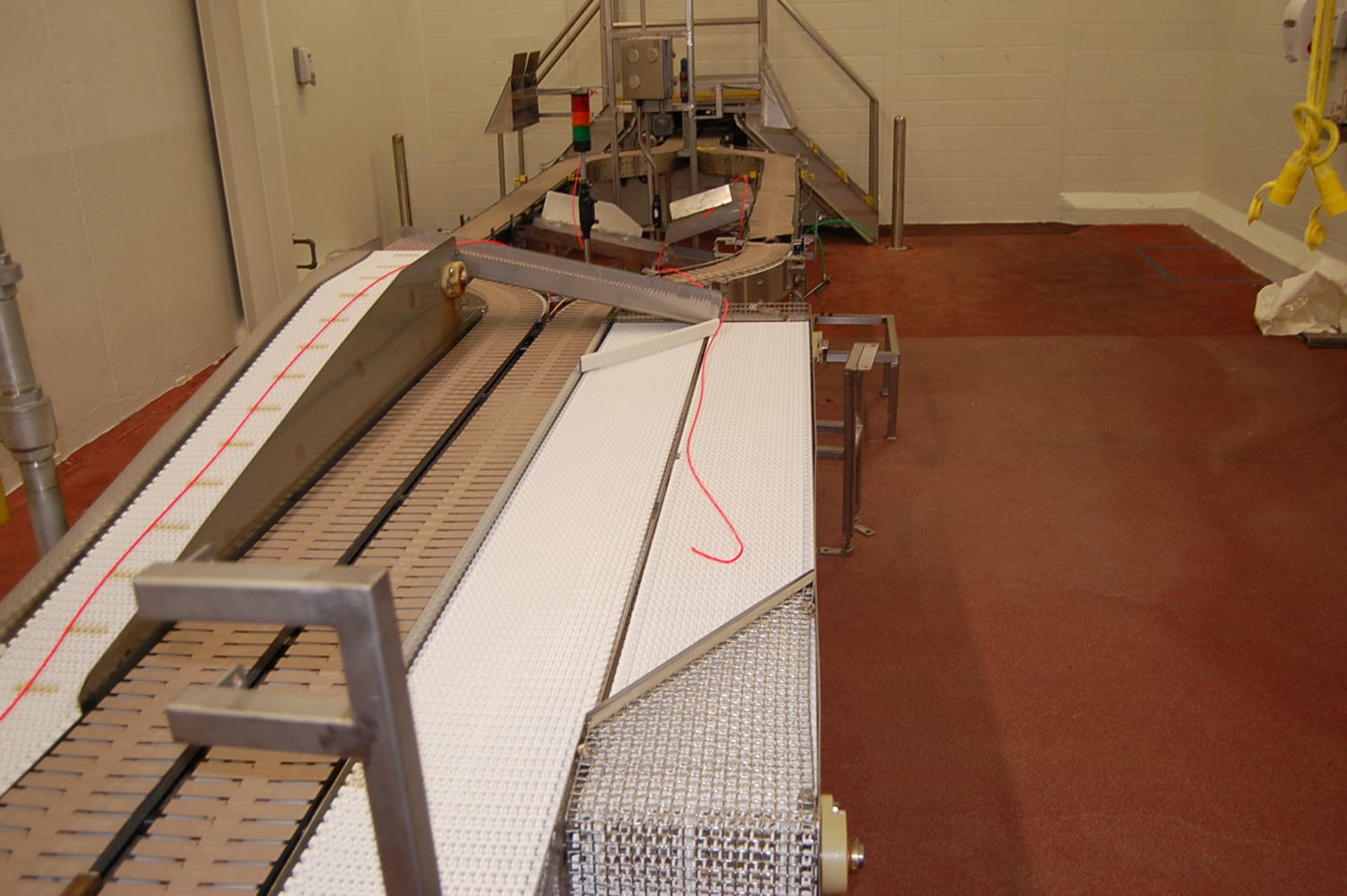 Conveyor System - Motorized Conveyor, Approximate 30 ft. Length, Interlock Type Belt, Stainless - Image 2 of 2