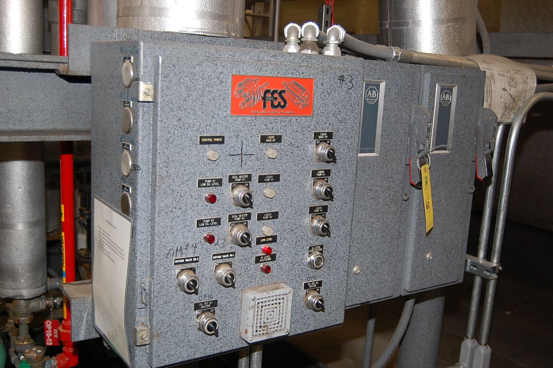 FES Model #APR84-16/Contract #90-0028-0701 Ammonia Recirculator System, FES/Allen Bradley - Image 2 of 3