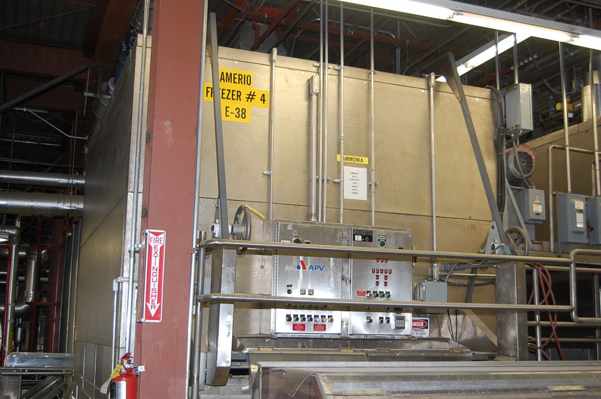 APV/Crepaco Amerio Model #AM37 Horizontal Plate Freezer, SN G-0418, Amerio Freezer #4-E38