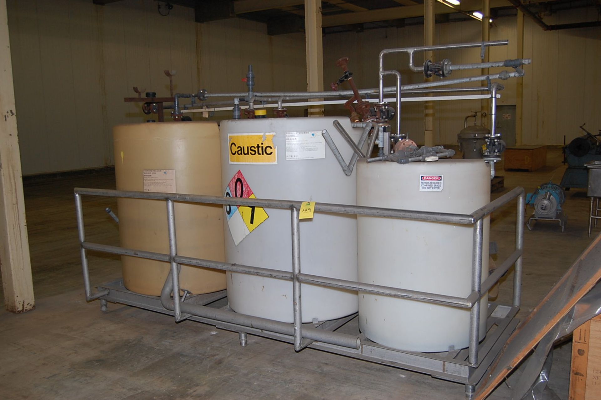 Water Treatment/Poly Tanks, Mounted on SS Frame - Rigging Fee $150, If Crating or Lumber is Needed A