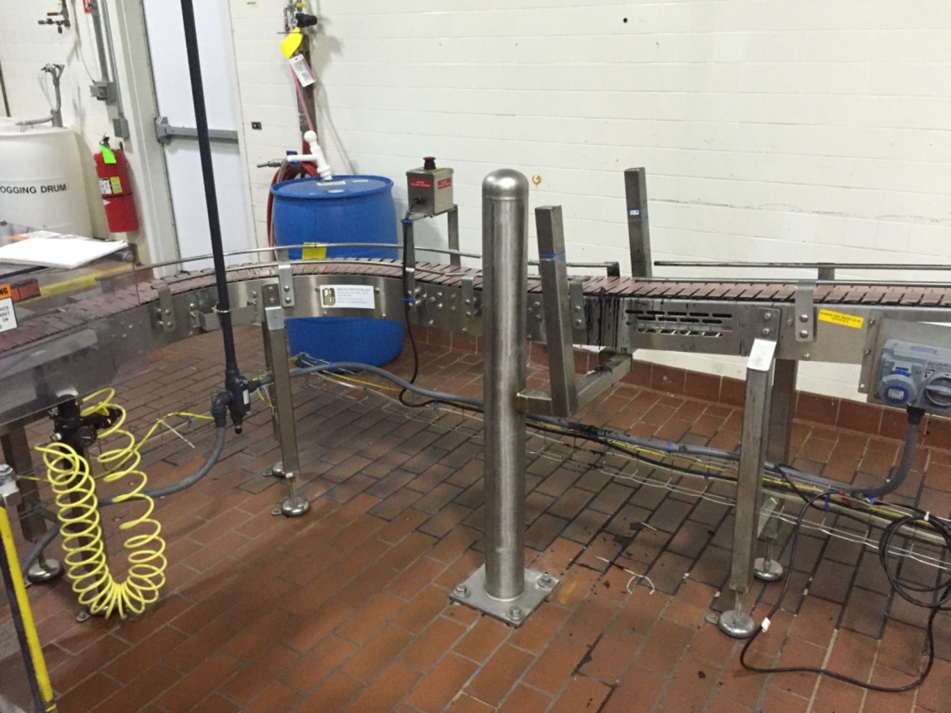 Stainless Product Conveyors 8" wide x approximate 15' long - Rigging Fee $150, If