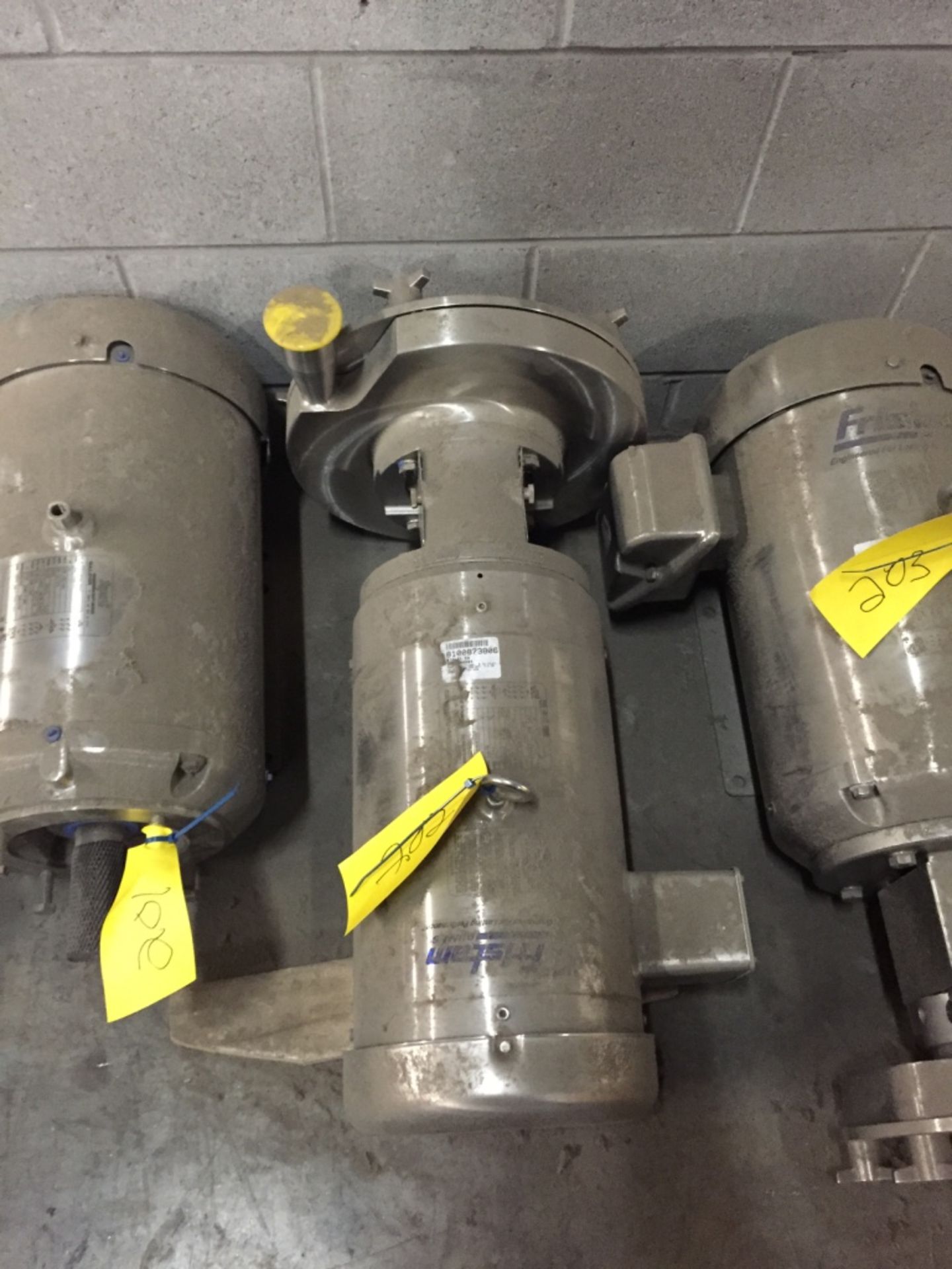 Fristam Pump with washdown motor, Model FPR751-250 - Rigging Fee $100, If Crating or Lumber is Need
